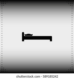 The bed icon. 