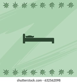 The bed icon. 