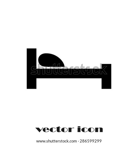 Bed Icon Stock Vector (Royalty Free) 286599299 - Shutterstock