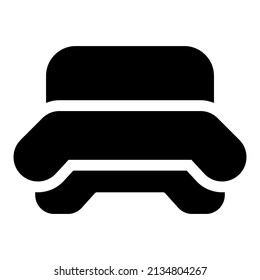 bed icon with black color