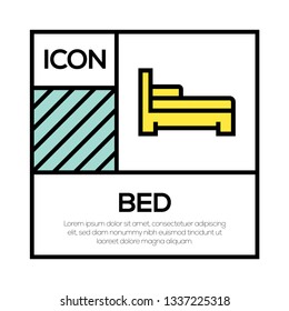 BED ICON CONCEPT