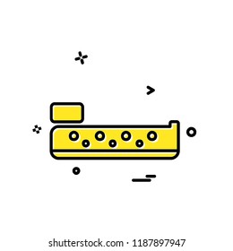 Bed icon design vector