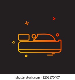 Bed icon design vector