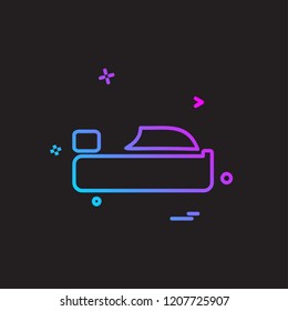 Bed icon design vector