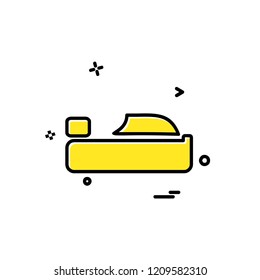 Bed icon design vector