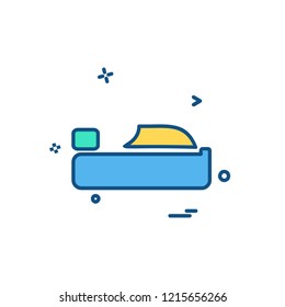 Bed icon design vector
