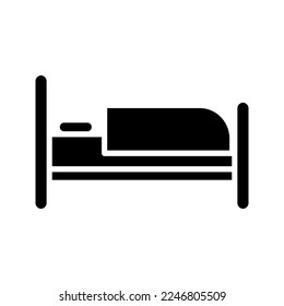 bed icon flat vecktor trendy popular simple