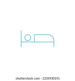 Bed Icon, Furniture Icon, Hotel Icon, Hostel Icon Vector Illustration Eps10