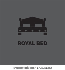 Bed icon, Furniture Vector illustration, flat design.