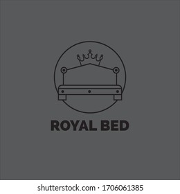 Bed icon, Furniture Vector illustration, flat design.