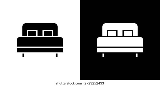 Ícone de cama gráfico doodle designs coleção