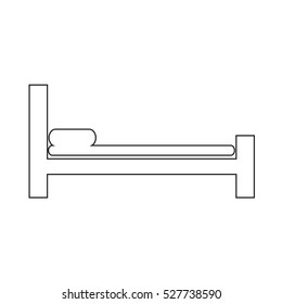 bed icon illustration design
