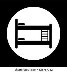 Bed icon illustration design