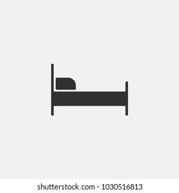Bed icon illustration isolated vector sign symbol