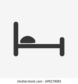 Bed icon illustration isolated vector sign symbol