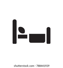 bed icon illustration isolated vector sign symbol