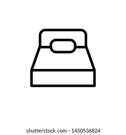 bed icon, illustration, logo design trendy 