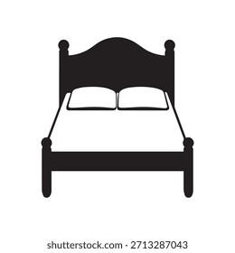 Bed Icon for Interior Design and Home Decor Projects