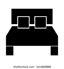 bed icon isolated sign symbol vector illustration - high quality black style vector icons
