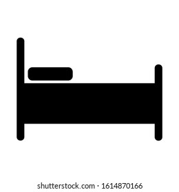 bed icon isolated sign symbol vector illustration - high quality black style vector icons
