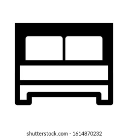 bed icon isolated sign symbol vector illustration - high quality black style vector icons
