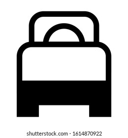 bed icon isolated sign symbol vector illustration - high quality black style vector icons
