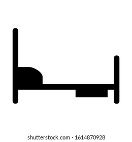 bed icon isolated sign symbol vector illustration - high quality black style vector icons
