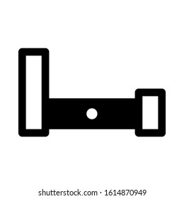 bed icon isolated sign symbol vector illustration - high quality black style vector icons
