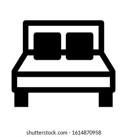 bed icon isolated sign symbol vector illustration - high quality black style vector icons
