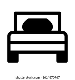 bed icon isolated sign symbol vector illustration - high quality black style vector icons
