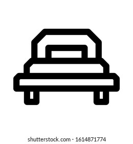 bed icon isolated sign symbol vector illustration - high quality black style vector icons
