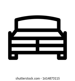 bed icon isolated sign symbol vector illustration - high quality black style vector icons
