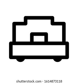 bed icon isolated sign symbol vector illustration - high quality black style vector icons
