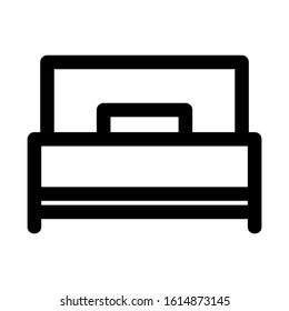bed icon isolated sign symbol vector illustration - high quality black style vector icons
