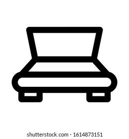 bed icon isolated sign symbol vector illustration - high quality black style vector icons
