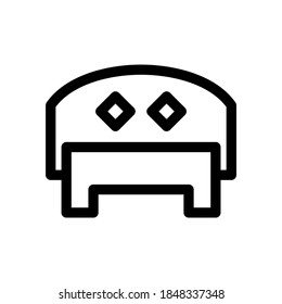 bed icon or logo isolated sign symbol vector illustration - high quality black style vector icons

