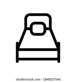 bed icon or logo isolated sign symbol vector illustration - high quality black style vector icons
