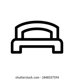 bed icon or logo isolated sign symbol vector illustration - high quality black style vector icons

