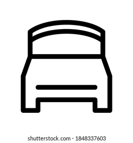 bed icon or logo isolated sign symbol vector illustration - high quality black style vector icons

