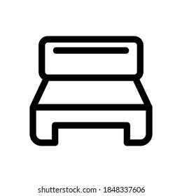 bed icon or logo isolated sign symbol vector illustration - high quality black style vector icons
