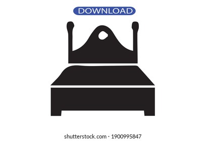 bed icon or logo isolated sign symbol vector illustration - high quality black style vector icons.