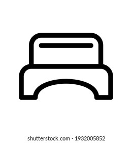 bed icon or logo isolated sign symbol vector illustration - high quality black style vector icons

