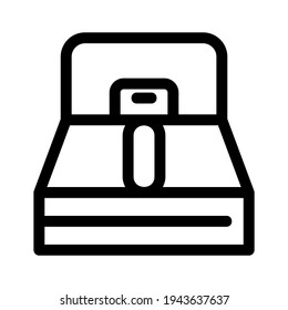 bed icon or logo isolated sign symbol vector illustration - high quality black style vector icons
