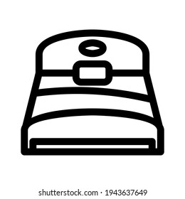 bed icon or logo isolated sign symbol vector illustration - high quality black style vector icons
