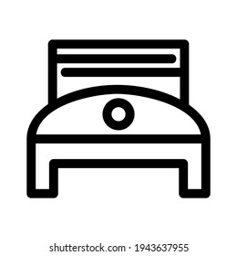bed icon or logo isolated sign symbol vector illustration - high quality black style vector icons
