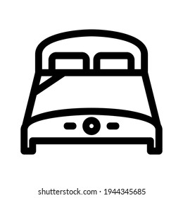 bed icon or logo isolated sign symbol vector illustration - high quality black style vector icons
