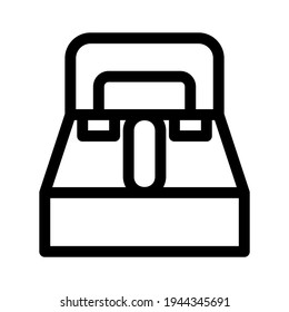 bed icon or logo isolated sign symbol vector illustration - high quality black style vector icons
