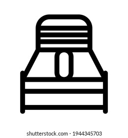 bed icon or logo isolated sign symbol vector illustration - high quality black style vector icons
