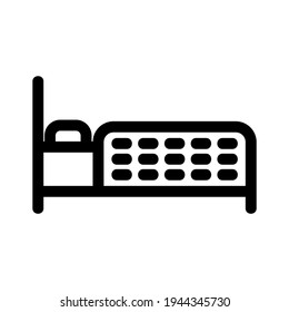 bed icon or logo isolated sign symbol vector illustration - high quality black style vector icons
