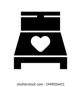 bed icon or logo isolated sign symbol vector illustration - high quality black style vector icons
